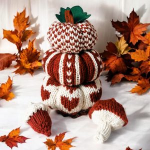 Harvest Hugs Pumpkins & Autumn Decorations Knitting Pattern