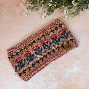 Blooming Stitches Headband Knitting Pattern